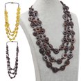 thumbnail image 1 of 2 Collares de cáscara de coco Salvador Amarillo Color, 1 of 10
