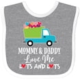 thumbnail image 3 of Inktastic Mommy and Daddy Love Me Boys Truck Boys or Girls Baby Bib, 3 of 4