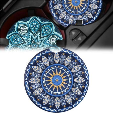 

DIYOO Absorbent Ceramic Coasters Coffee Pads Easy to Disassemble And Clean Car Cup Holder Coasters