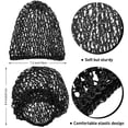 thumbnail image 2 of 2 Pieces Mesh Hair Net Rayon Knit Snood Women Crocheted Sleep Cap, 2 of 7