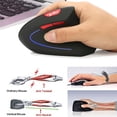 thumbnail image 3 of Riwcyla Wireless Vertical Mice Ergonomic Rechargeable 3 DPI optional Adjustable 2400 DPI with USB charging Cable for Laptop PC Computer, 3 of 6