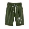 thumbnail image 1 of Pantalones Cortos Casuales Impresos de la Cintura Elástica con Bolsillos, Pantalones Casuales para Todo el Uso Diario de la Temporada, 1 of 3