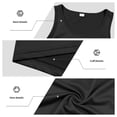 thumbnail image 6 of Dresfit Tank Tops Mens Sleeveless Knit Muscle Shirts Summer 2026 Scoop Neck Gym Loungewear Relaxed Fit Solid Big and Tall Men's Undershirts Black 2XL, 6 of 9
