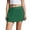 Green, variant on Womens Athletic Running Skirt with Built in Shorts Sun Protection Tennis Golf Gym Workout Yoga Skort Black L