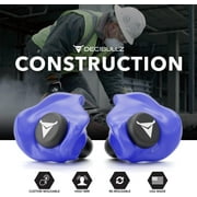 Decibullz Custom Molded Earplugs Pro Pack, One Size - Blue Bundle