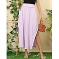 thumbnail image 2 of Doublju Women's Banded Smocking Waist Maxi Skirt With Pocket, 2 of 4