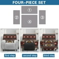 thumbnail image 6 of Xixirimido Aztec Tribal Bear Printed Recliner Slipcover Stretch Reclining Chair Covers 4 Pieces Non Slip Recliner Sofa Slipcovers with Pocket Lazy Boy Chair Cover for Pet Kid, 6 of 8