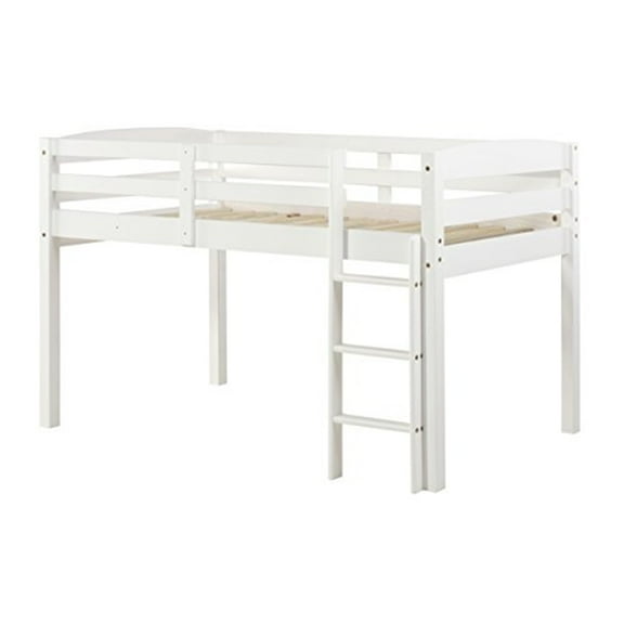 Camaflexi Tribeca Concord Junior Twin Size Loft Bed Solid Wood Bed Frame, White 100% Solid Wood