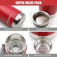 thumbnail image 5 of 37oz Thermos for Hot and Cold Drinks, Coffee Thermos Water Bottle, Wide Mouth Thermal Cups- Leakproof Stainless Steel Insulated Thermos - Commute, Travel, and Picnic Friendly, 5 of 7