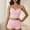 Pink, variant on Cami Pajama Set for Women Sexy 2 Piece PJ Set Ribbed Sleepwear Set Short Nightwear with Bow, Limited Time, Under 10 Dollars WX0001