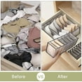 thumbnail image 4 of Underwear Drawer Organizers Divider, Bra Drawer Organizers, Lingerie Storage Bins, Closet Organizers Boxes, Foldable Drawer Organizer Closet Storage Box For Underwear Bra Socks (6 Grids), 4 of 4