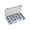 Gray, variant on QHUDLV Fishing Tackle Box Lure Large-capacity Compartments Storage Hard Case Hot Z5