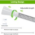 thumbnail image 2 of Tension Curtain Rod to Adjustable Curtain Rod No Drilling Shower Rod Expandable Spring Rod Tension Rod Pressure Tension Curtain Rod Spring Curtain Rod for Bathroom Window, 2 of 6