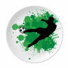 Penalty kick Soccer Football Sports Plate Decorative Porcelain Salver Tableware Dinner Dish