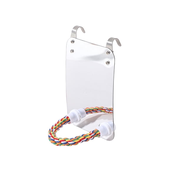 Billuyoard Espejo colgante acrílico para mascotas, portátil, , reutilizable, para el hogar, balcón, mascotas interactivas, juguete, tipo de Type2 NO2