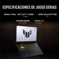 thumbnail image 2 of Laptop Asus TUF FX608JMR-RV069W NVIDIA GeForce RTX 5060 Ci7 16GB 1TB, 2 of 6