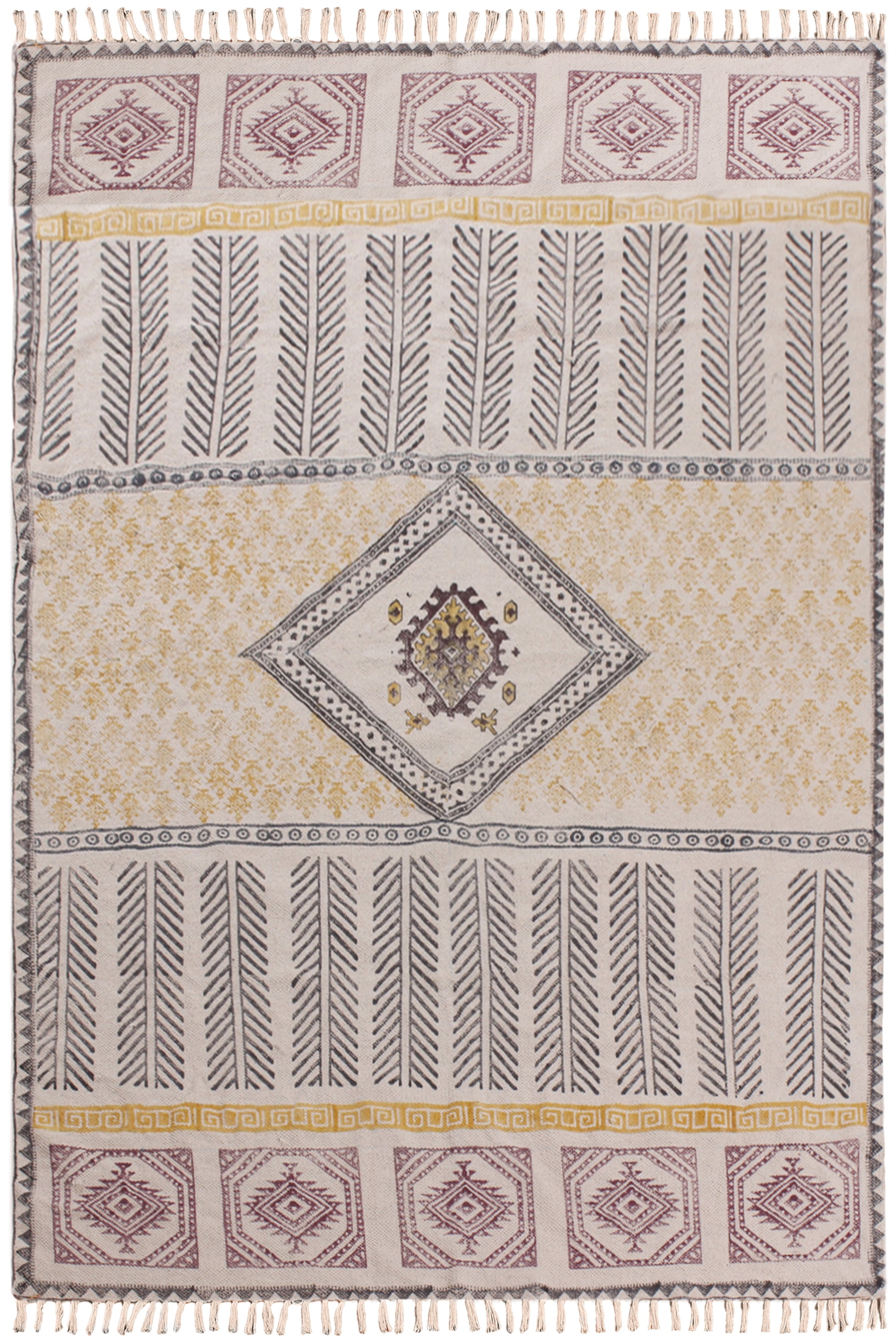 Casavani Home Décor Kitchen Mat Bedroom Rug,Yellow 2.6x8 ft