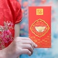 thumbnail image 3 of 2 Pcs Enveloppe Rouge Nouvel An Chinois Paquet Rouge 2023 Enveloppe Cadeau Lapin, 3 of 9