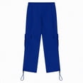 thumbnail image 5 of TAmten Boy Pants Size 7-8 Boys Baggy Cargo Sweatpants Straight Wide Leg Open Bottom Drawstring Elastic Waist Workout Athletic Joggers Sweat Pants(Blue,5-6 Years), 5 of 7
