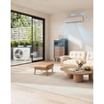 thumbnail image 3 of JustSmart 9000 BTU Ductless Mini Split AC/Heat Pump (19 SEER2) – 3-in-1 Inverter System, 42dB Quiet, 10ft Pre-Charged Line, 230V, 450 Sq.Ft Coverage, 3 of 8