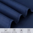thumbnail image 5 of Unique Bargains Rectangle Tablecloth Washable Polyester Table Protector Navy Blue 83" x 59", 5 of 8