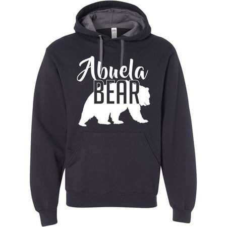 Custom Apparel House Abuela Bear Hoodie Grandma Mom Granny Women Soft Mother s Day Hoodie Adult Unisex Women s Sweatshirt Black Medium