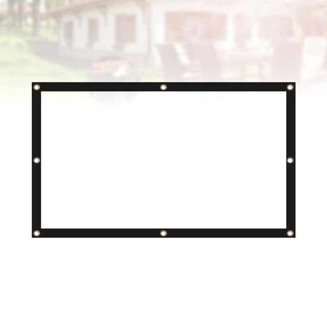 projector screen 1PC Projector Soft Screen White High End Fiber Synthetic Projector Special Screen for Business Education Home Theater Size 4:3 100 Inches White