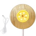 thumbnail image 1 of Maoww 3D Night LED Lamp Base LED Lamp Base USB Adjustable Brightness Light Stand Base Wood Base Warm Light, 1 of 9