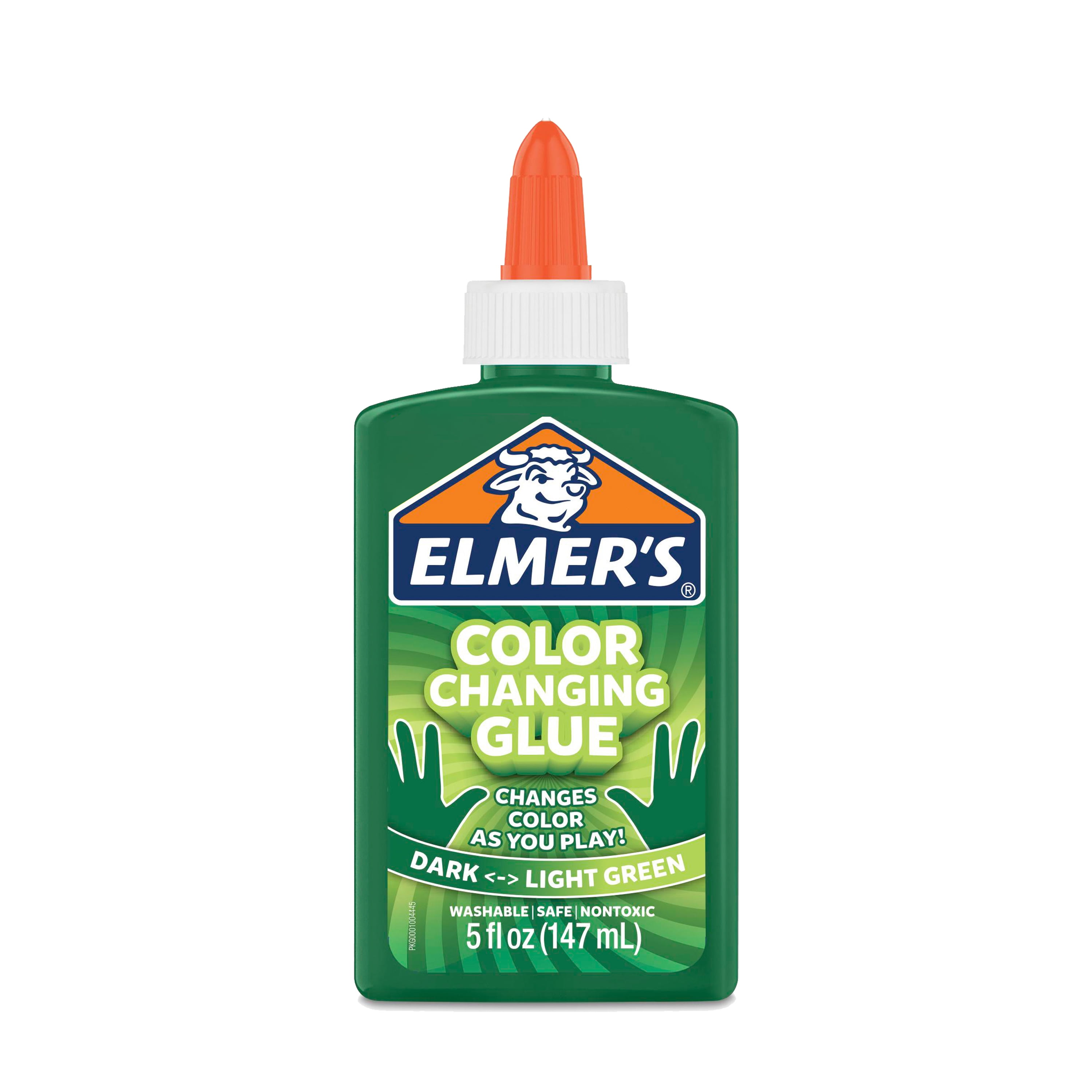 Elmer's Color Changing Washable Liquid Glue, Dark to Light Green, 5 Ounces