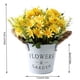 thumbnail image 2 of Inteprter Maceta de margaritas artificiales para el hogar, oficina, decoración de escritorio, planta en maceta con flores falsas Flores artificiales amarillo, 2 of 6