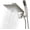 Brushed Nickel-8 Inches, variant on 10 Inches Matte Black Dual Square Rain Handheld Shower Head with Adjustable Diverter