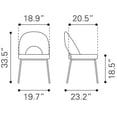 thumbnail image 3 of Silla de Comedor Kessa Muebles Torrey Blanco, 3 of 10