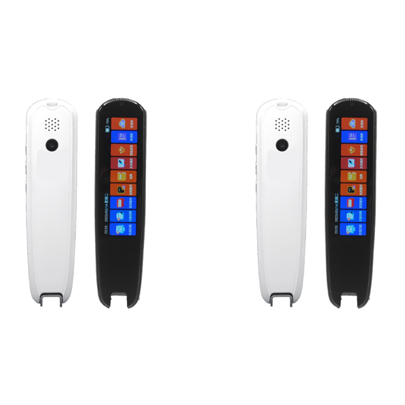 2X Scan Reader Pen Translatorand Reading Pen for Dyslexia Autism Smart Voice Scan Translator Pen 134 Languages,2 x Translator Pen 2 x USB Cable,White