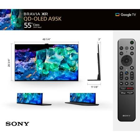 Sony - 55" Class BRAVIA XR A95K 4K HDR OLED Google TV