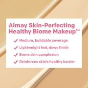 Almay Skin Perfecting Healthy Biome Foundation Makeup, SPF 25, 110 Light, 1 fl oz