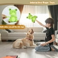 thumbnail image 2 of Blublu Park Dog Plush Toy, Interactive Squeaky Pet Toy for Aggressive Chewers, Frog, 2 of 7