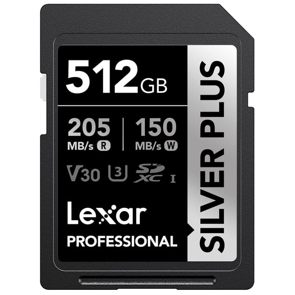 Lexar Professional SILVER PLUS SDXC UHS-I Card, 512 GB