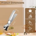 thumbnail image 2 of Hot Plate Gripper Tongs, 2PCS Stainless Steel Anti-Scald Bowl Holder Clip, Multi-Purpose Pan & Clip Tool for Microwave, Oven, Air Fryer, Steamer, Pots, 2 of 2
