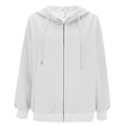 thumbnail image 5 of Women's Bomber Jacket Casual Stand Collar Zip Up Lightweight Fall Fashion Coat with Pockets Trendy Outerwear, 5 of 6