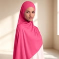 thumbnail image 2 of Kaondbfi Women's Summer Fashion Silk Scarves Cotton Hijab Women's Headscarf Quality 180 X 55 Cm Soft Breathable and Opaque, 2 of 5