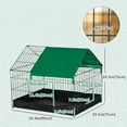 thumbnail image 3 of PawHut Metal Small Animal Cage with Water-resistant Cover, Black, 3 of 10