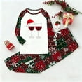 thumbnail image 2 of Busydd Family Christmas Pajamas Trendy Print Holiday Pajamas for Family 2 Piece Long Sleeve Round Neck Tops and Pants Christmas Vacation Pajamas, 2 of 5