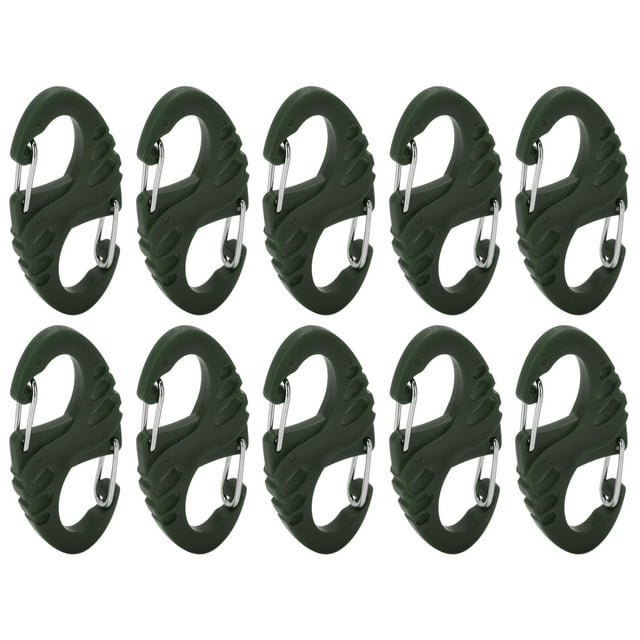 S Shaped Carabiner,10pcs S Shaped 8 Small Carabiner Clips Shaped Snap Carabiner Maximized Efficiency