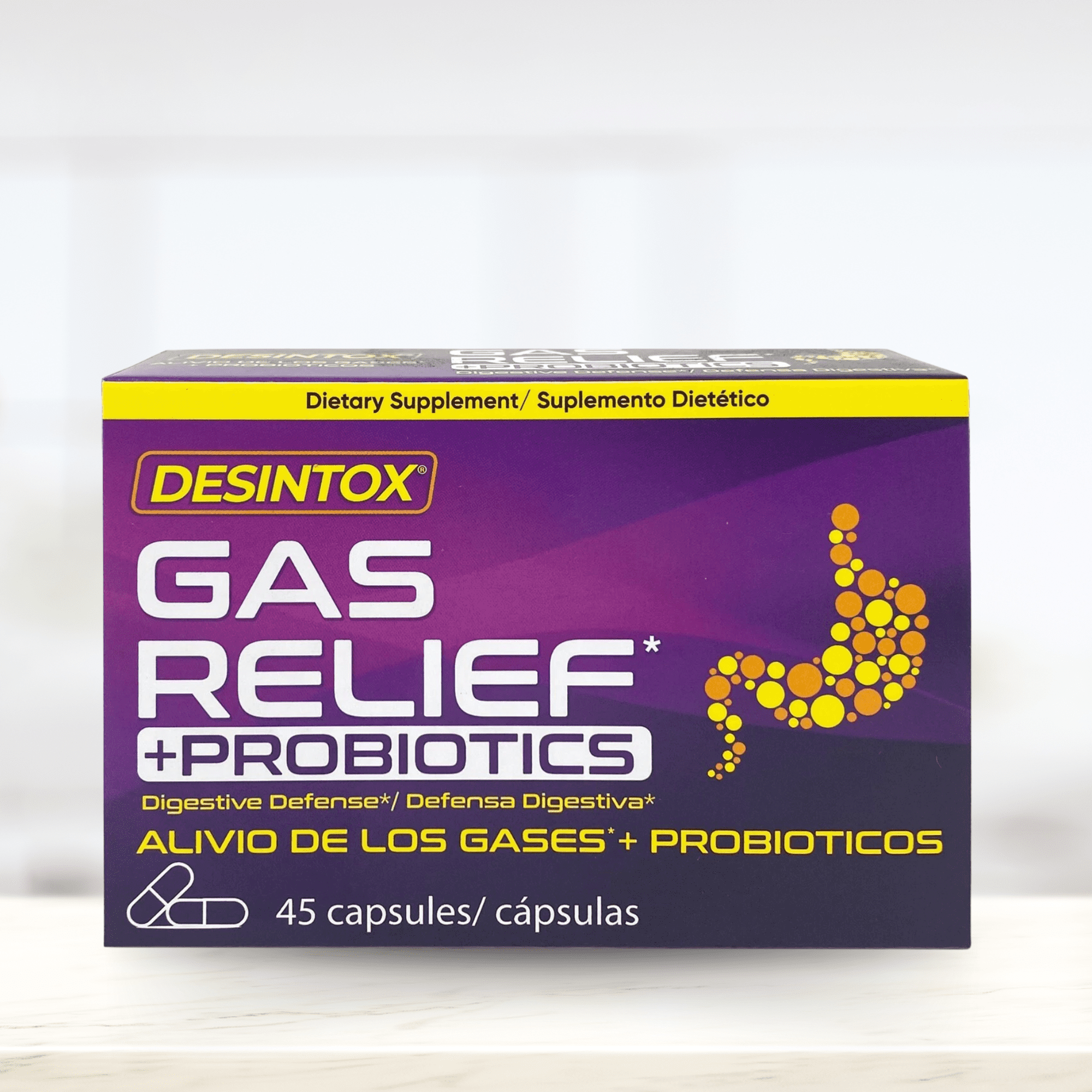 Desintox Digestive Defense Formula –45 Capsules (3-Pack)