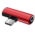 thumbnail image 2 of Joernso 2 in1 Fast Charging Stable Transmission Plug Play Audio Adapter Type-C to 3.5mm Headphone Jack Converter Audio Accessories, 2 of 8