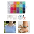 thumbnail image 4 of jifeng Jewelry Making Supplies Kits Kids DIY Alphabet Letter Beads with Elastic String, 4 of 9