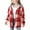 Red, variant on YunPes Girls Cute Flannel Plaid Button Down Top with Pockets Long Sleeve Hooded Jacket C9 Coat