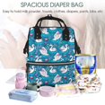 thumbnail image 5 of Gaeub Swan On The Pond Print Mummy Diaper Bag Backpack,Durable Maternity Baby Nappy Casual Shoulder Bags,Travel Hiking Outdoor Pack, 5 of 6