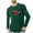 Army Green, variant on Mens Valentine's Day Soft Cotton Long Sleeve T Shirts, Breathable & Moisture Wicking Crew Neck Sweatshirts Red