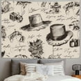 thumbnail image 2 of Orinice Hat Camera Drawing Tapestry Wall Hanging Unique Style Graphic Tapestries Home Wall Decor Art for Living Room Bedroom Apartment Farmhouse Dorm 60x50inch, 2 of 6